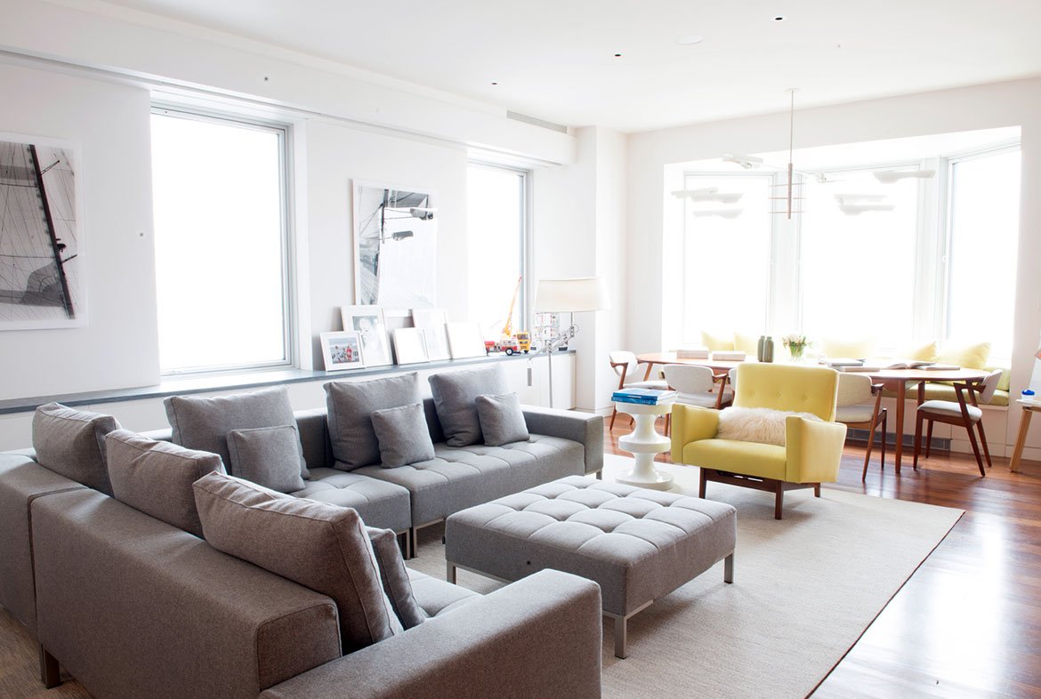 Renovated apartment bay view